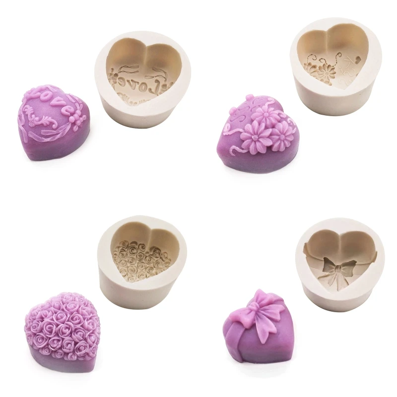 

69HB мыло, шоколад, конфеты, формы, украшение для торта, цветение на свадьбу, День святого Валентина