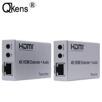 4k hdmi extender 100m rl audio out hdmi signal extension by cat5e cat6 rj45 ethernet cable video converter tx rx pc to tv hdtv