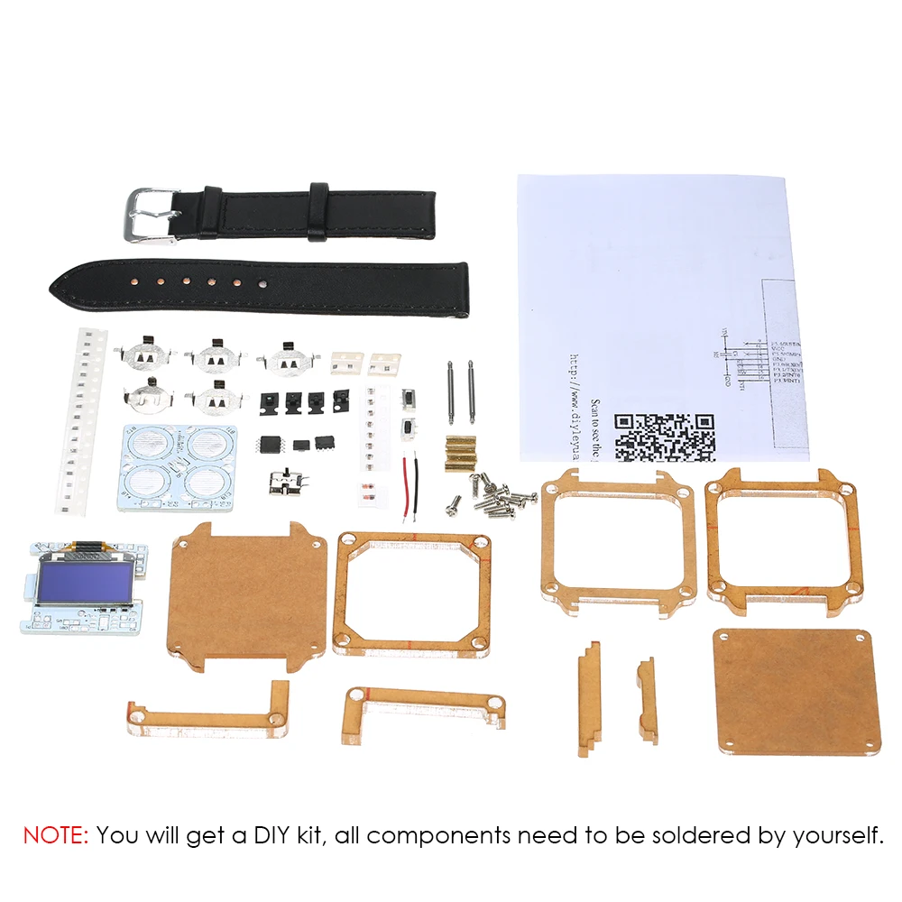 SCM удивительной наручные часы DIY Kit прозрачный светодиодный сделай сам цифровой