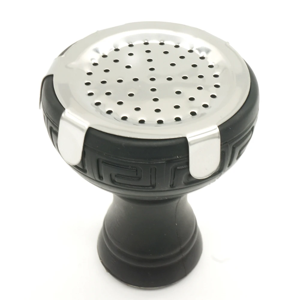 2 шт. Металлические держатель угля для кальяна с отверстием серебристая экраны