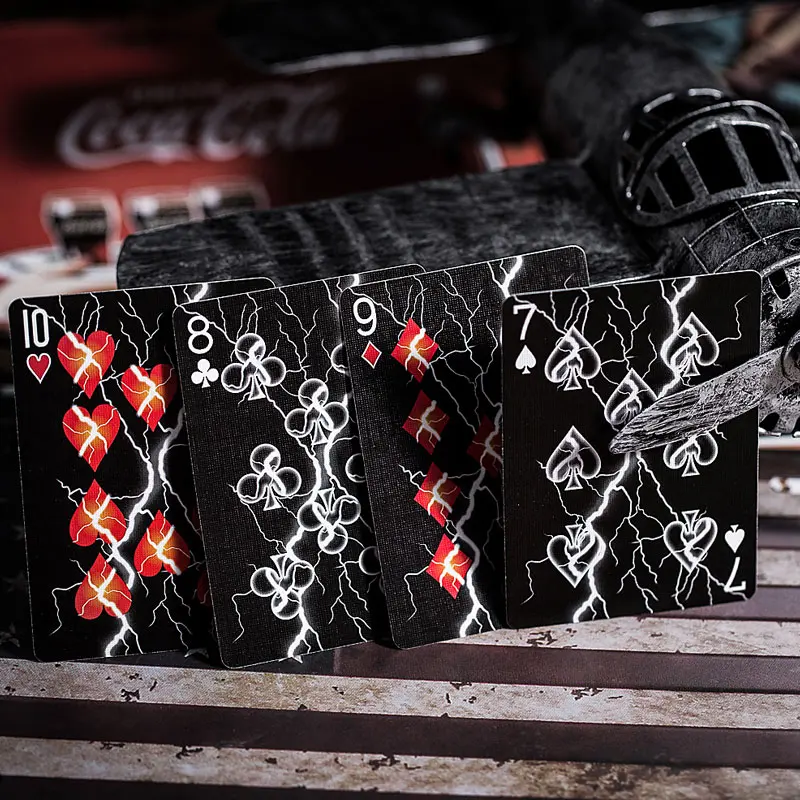Велосипед покер молния игральные карты крутой цветок вырез креативные