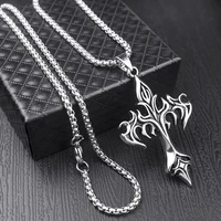 cross amulet stainless steel pendant simple trendy brand popular pendant