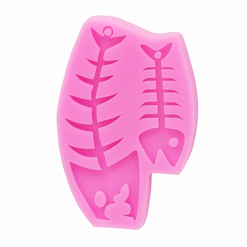 

Shiny Fish Bone/Eyes Shape Earrings Epoxy Resin Mold Keychain Casting Silicone Mould DIY Crafts Jewelry Pendant Making Tools
