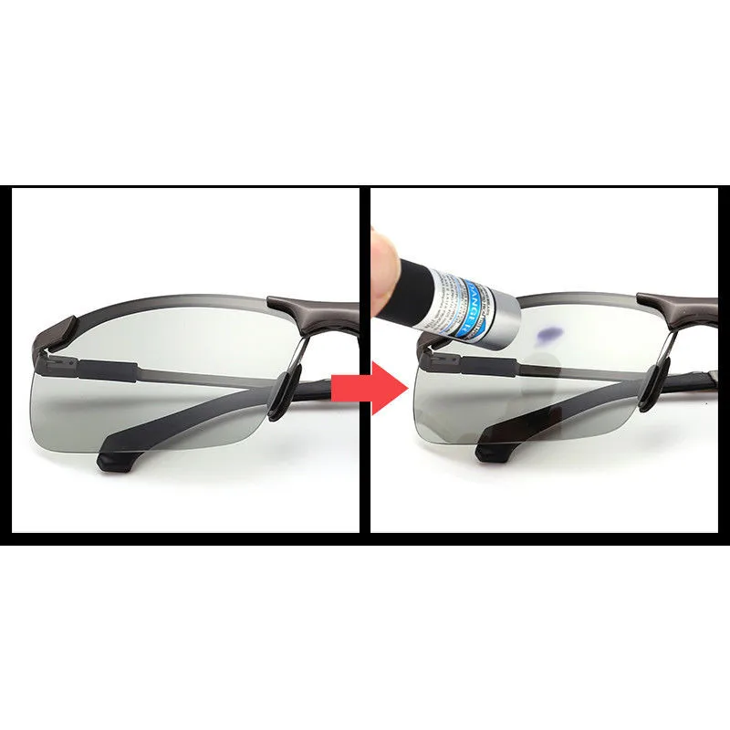 Фотохромные солнцезащитные очки для вождения Мужские поляризационные хамелеоны