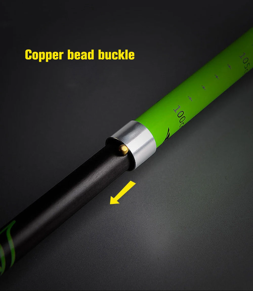 Kaufen PACELEADER F010 Ultra-Licht EVA Gerade Griff Carbon Faser 5-Abschnitt Verstellbare Stöcke Wandern Trekking Pol