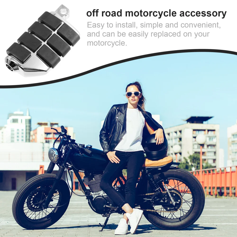 

1 Pair Motorbike Foot Pegs Motorcycle Footrest Aluminum Motorcycle Footboards