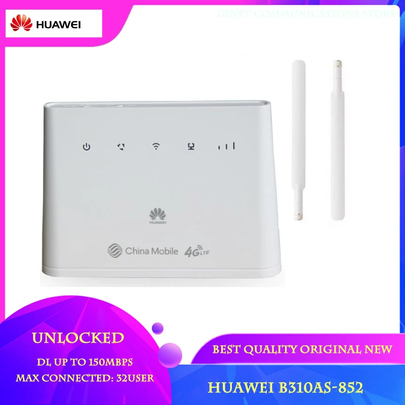  Huawei B310As-852 Mobile 4G  VOIP   LTE FDD B3/B7/B8 900/1800/1900/2300/2500/2600 ,     