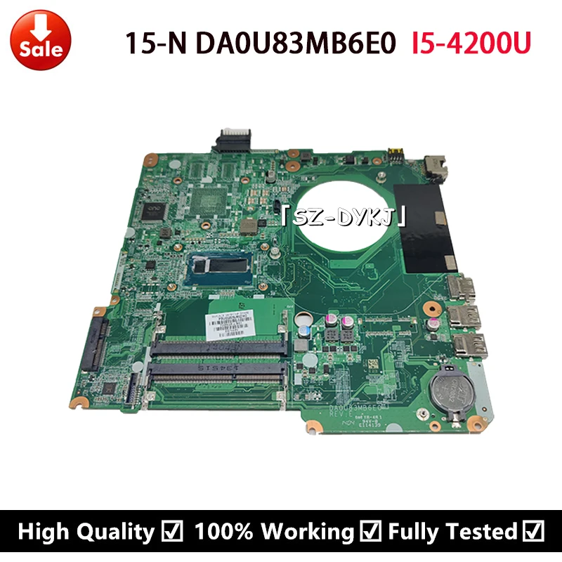 

Материнская плата для ноутбука HP Pavilion 15-N 15-F 732086-001 732086-501 732086-601 DA0U83MB6E0 DDR3 I5-4200U материнская плата для ноутбука
