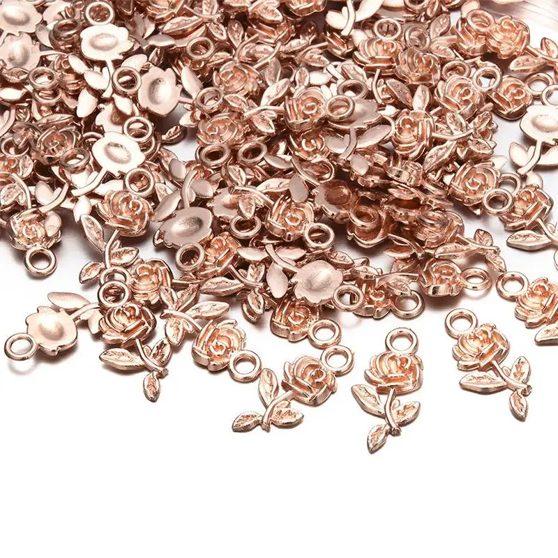 

Подвеска в виде цветка розы, тибетская, серебряная, 20 шт.