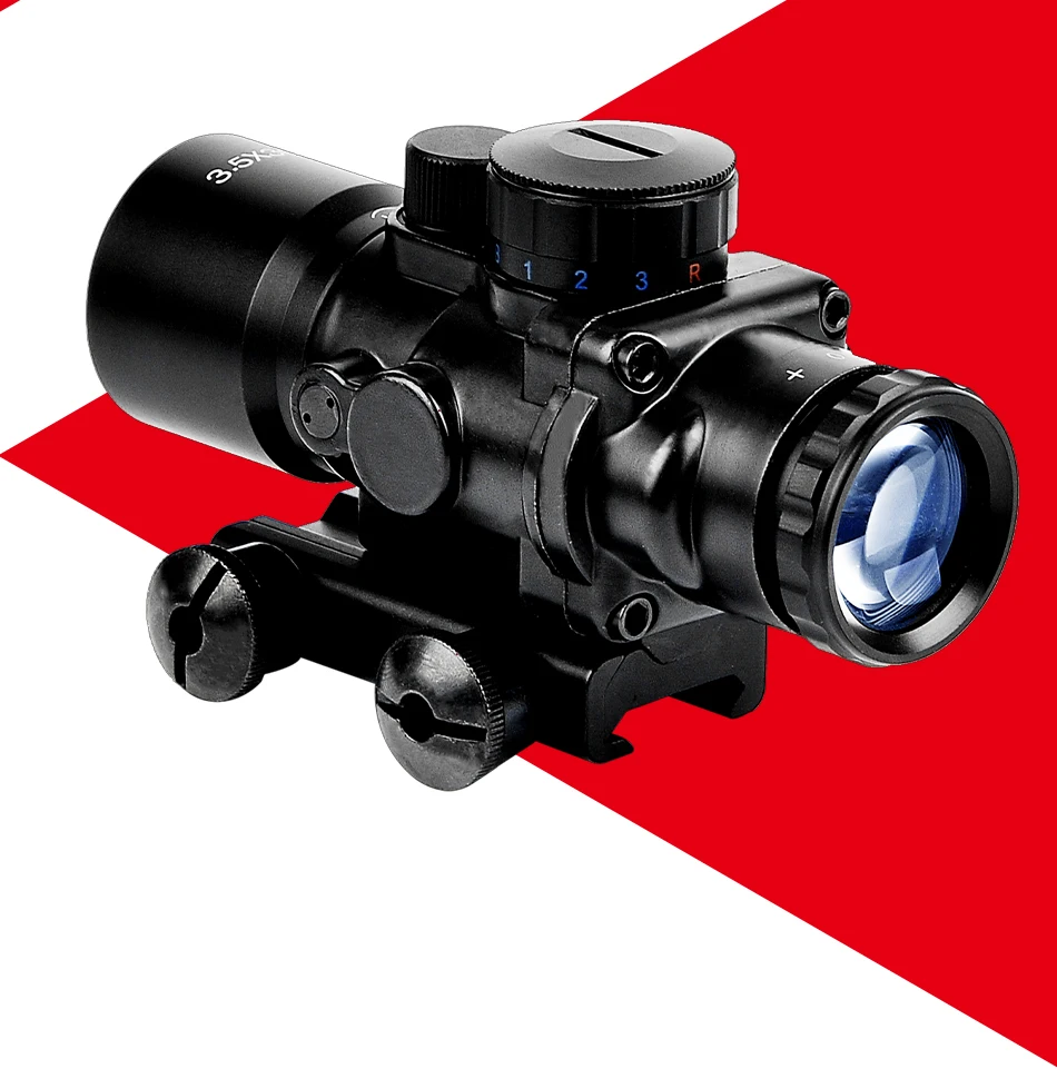 Bestsight 3,5X30 тактический Красный Зеленый Синий прицел оптический прицел охотничьи прицелы с 20 мм рейкой