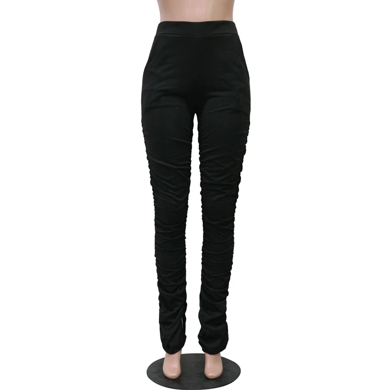 Одноцветные эластичные спортивные штаны для женщин расклешенные женские бега