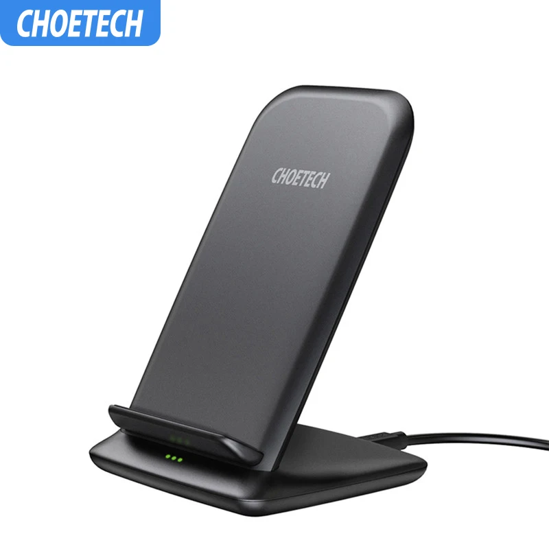 CHOETECH 7,5 Вт Qi Быстрое беспроводное зарядное устройство для iPhone XS Max 8 Plus Беспроводная зарядная подставка для samsung Galaxy S9 Plus Note 9