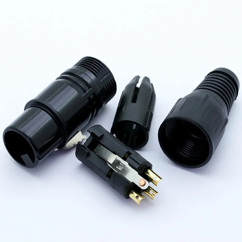 1 шт. XLR штекер или гнездо разъема 3 контакта черный цвет Микрофон MIC
