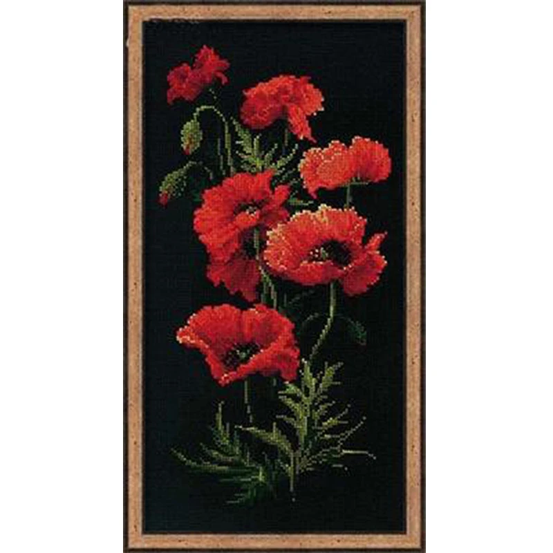 Рукоделие рукоделие вышивка крестом наборы для вышивки 11CT & 14CT Red poppy|cross stitch|diy cross