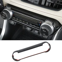 abs carbon car interior center console air condition ac switch button panel cover trim for toyota rav4 rav 4 xa50 2019 2020 2021