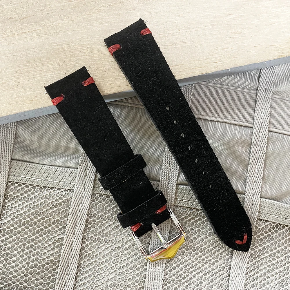 High Quality Suede Leather Watch Band Quick Release Spring Bar Strap Bracelet For Samsung/Huawei Accessories 20mm 22mm | Аксессуары для