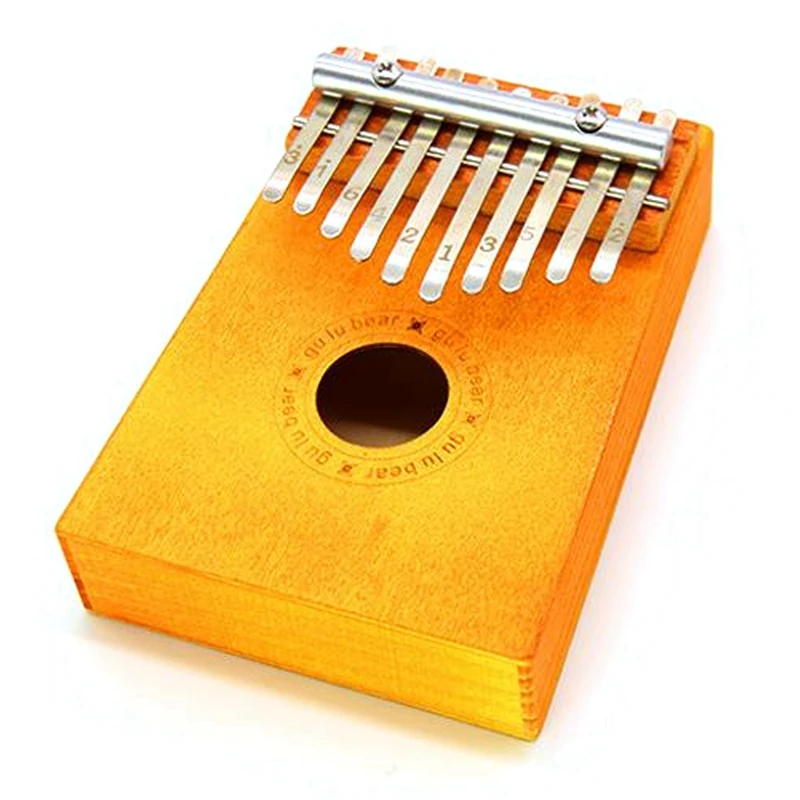 

Пианино для большого пальца Kalimba, 10 клавиш, однотонное пианино для пальцев, детский музыкальный инструмент, игрушки для начинающих