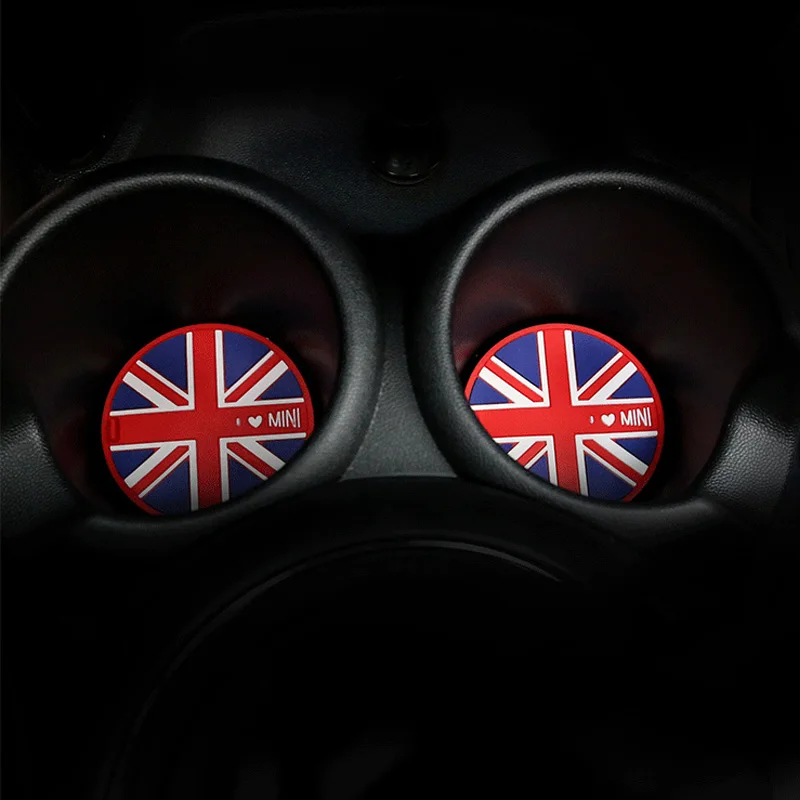 Силикагель Противоскользящий коврик для чашки автомобиля 60th Mini Cooper JCW One + S Clubman