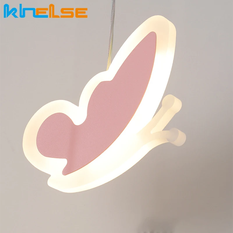 Светодиодная Подвесная лампа белого/розового цвета креативные милые
