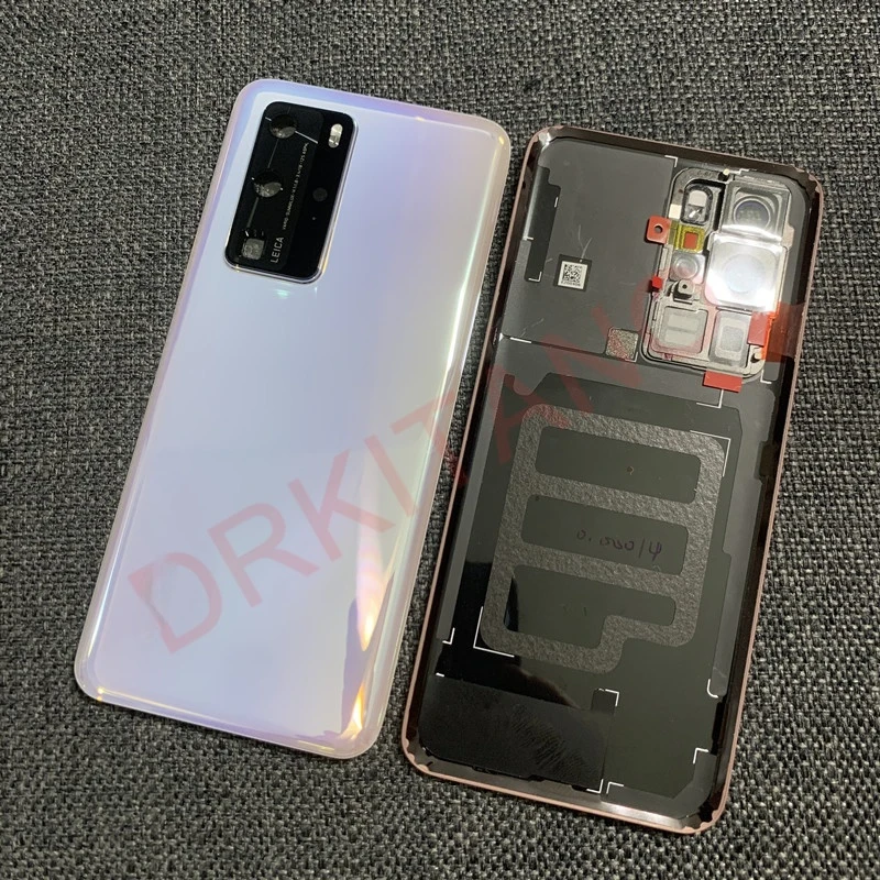 Оригинальный стеклянный чехол для задней крышки батарейного отсека Huawei P40 Pro +