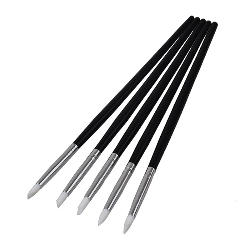 5 стилей прозрачный силиконовый набор для дизайна ногтей скульптура ручка Гель