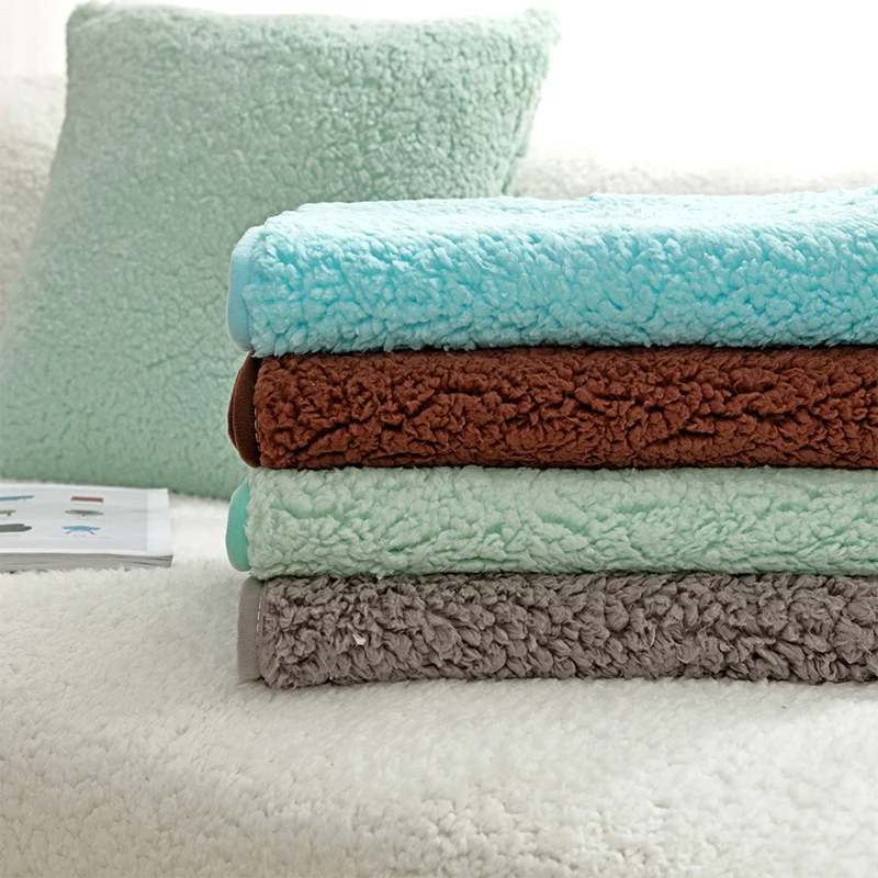 

Высококачественный зимний чехол для дивана из овечьей шерсти, однотонный нескользящий чехол для дивана, мягкое плюшевое покрывало для дива...