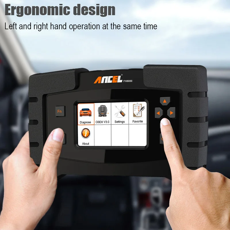 Ancel FX6000 OBD2 сканер Профессиональный ABS SAS все системы автомобиля диагностические