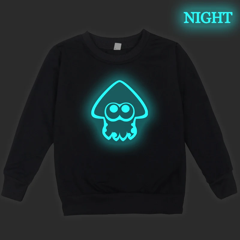 Светящиеся Детские свитшоты с принтом Детская толстовка длинными рукавами