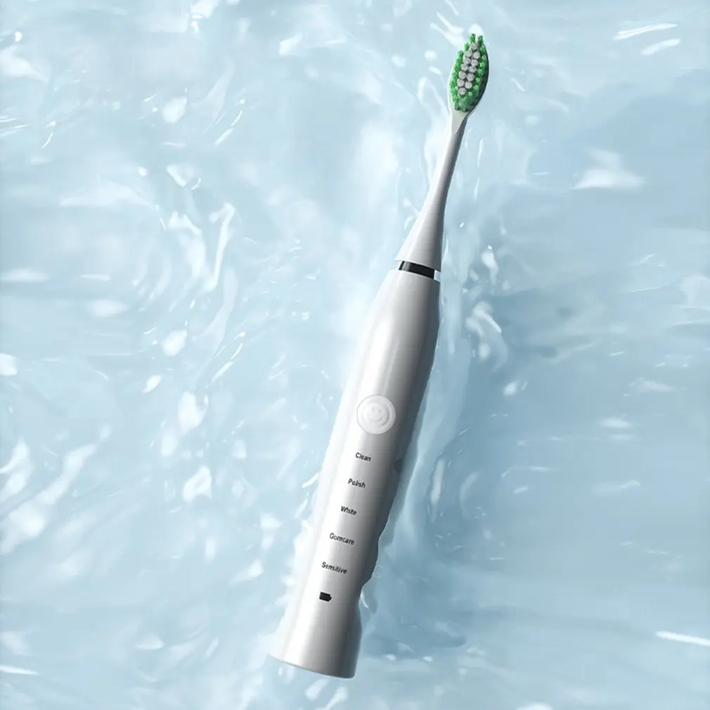 

Multi Stage Acoustic Vibration Adult Waterproof Electric Toothbrush Rechargeable Practical Toothbrush