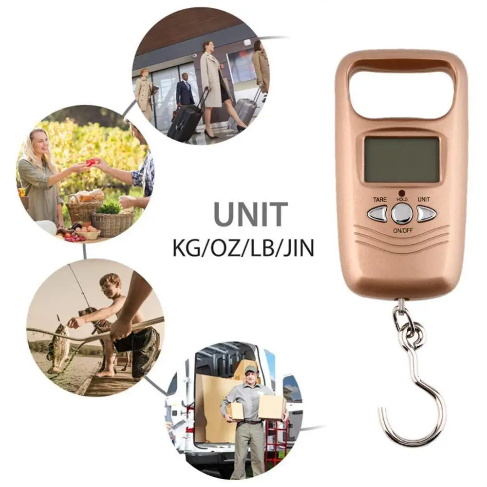

50kg/10g Weight Mini Hanging Scale Pocket LCD Digital Fishing Weighting Hook Scale Portable Scale High-accuracy C9O3