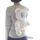 Рюкзак в виде плюшевого мишки японская сумка с мишкой Kawaii, школьная сумка с животными для девочек, сумки на плечо круглой формы, рюкзак для женщин, мягкие игрушечные мишки