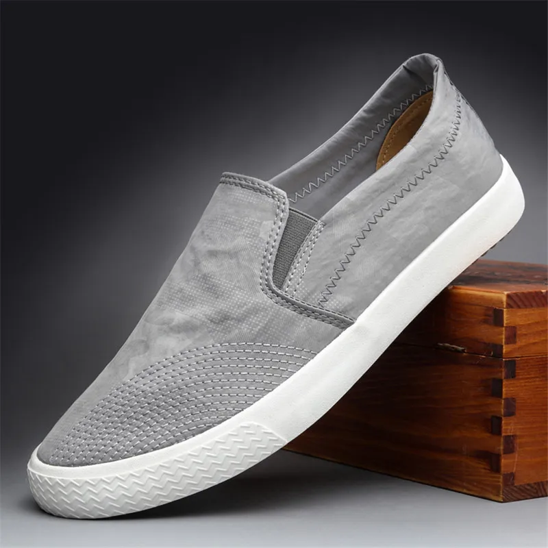 

Парусиновые Лоферы Dacomfy, без шнуровки, на плоской подошве, Уличная Повседневная обувь, легкие Дизайнерские кроссовки, мужские эспадрильи дл...