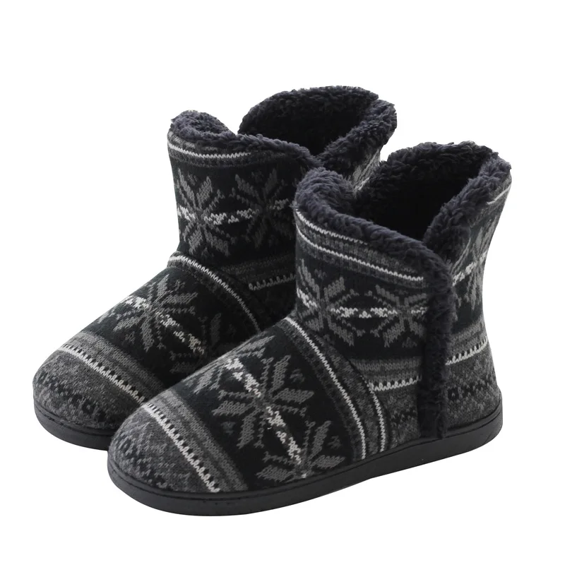 

Winter Warm Home Slipper Men's Women Family Cotton Shoes Male Platform House Slides Ladies Casual Indoor Comfortable for Bedroom