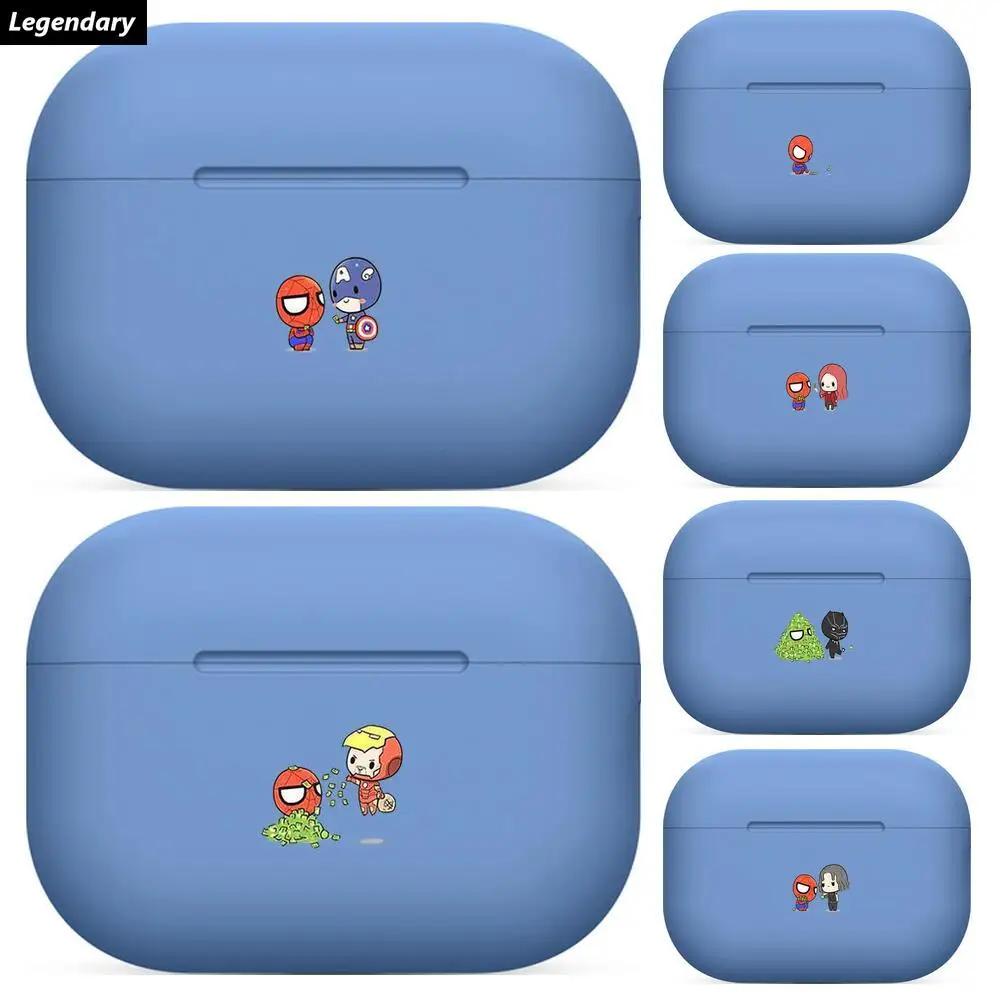 

Cartoon spiderman blue For Airpods pro 3 case Protective Bluetooth Wireless Earphone Cover For Air Pods airpod case air pod Case