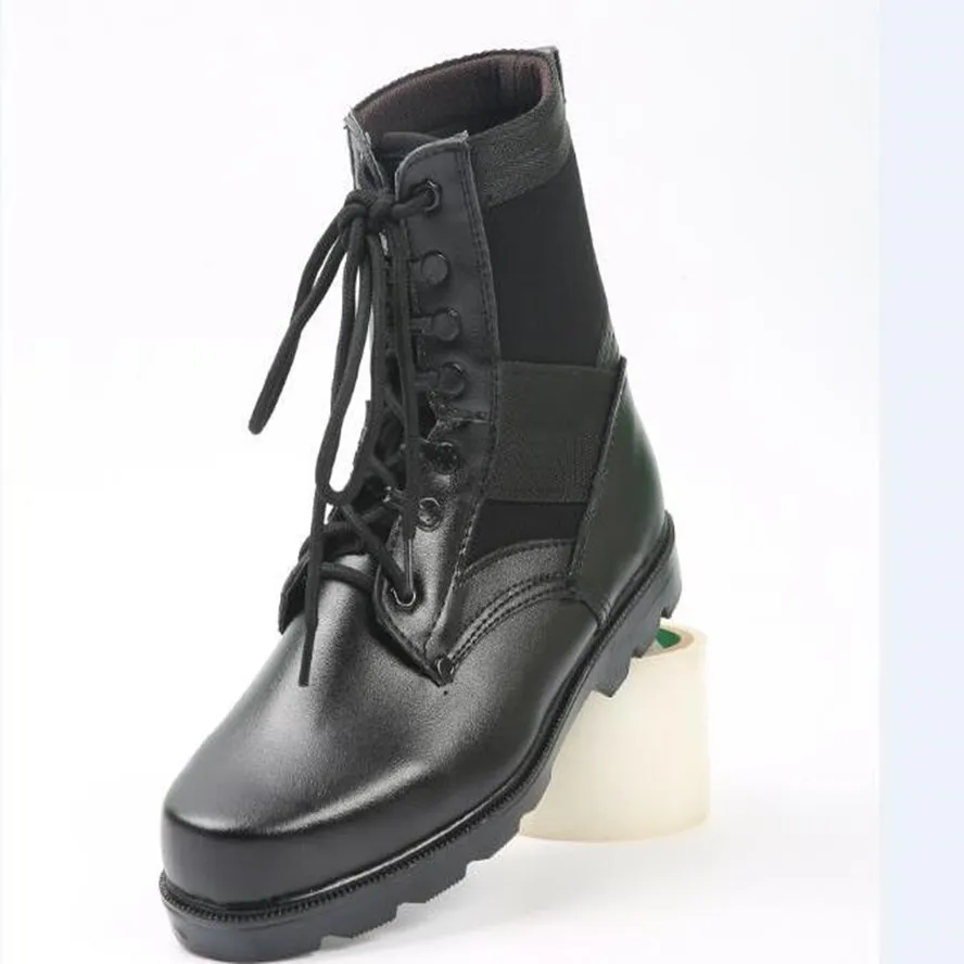 Мужские армейские ботинки со шнуровкой черные дышащие боевые военная Уличная