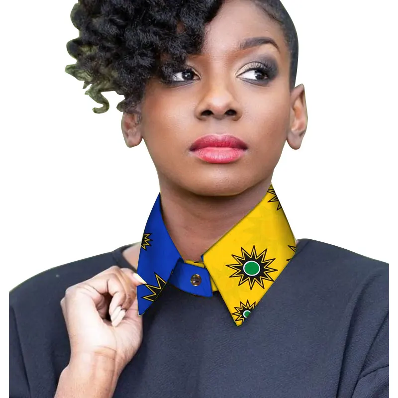 BRW ожерелье из Африканской ткани с принтом Анкары плетеная веревка ручной работы