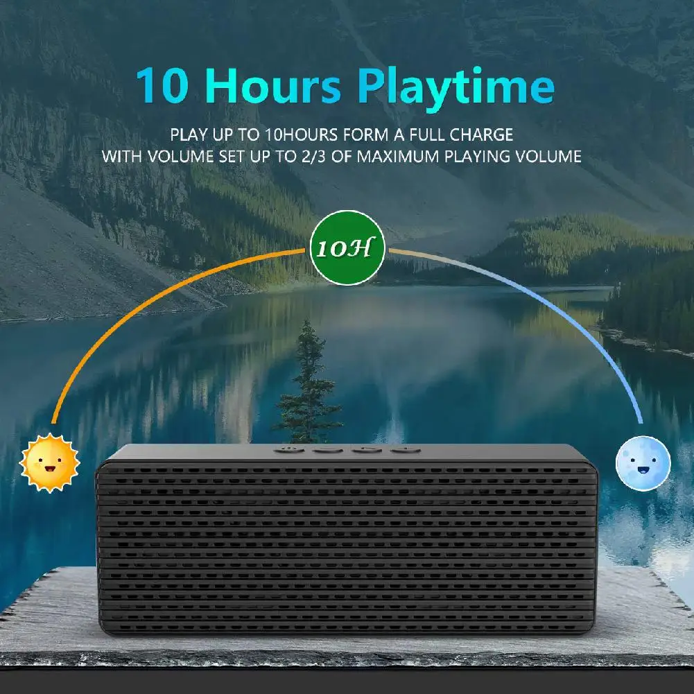 BEESCLOVER беспроводные колонки с HD звуковыми красочными огнями Bluetooth автомобильные