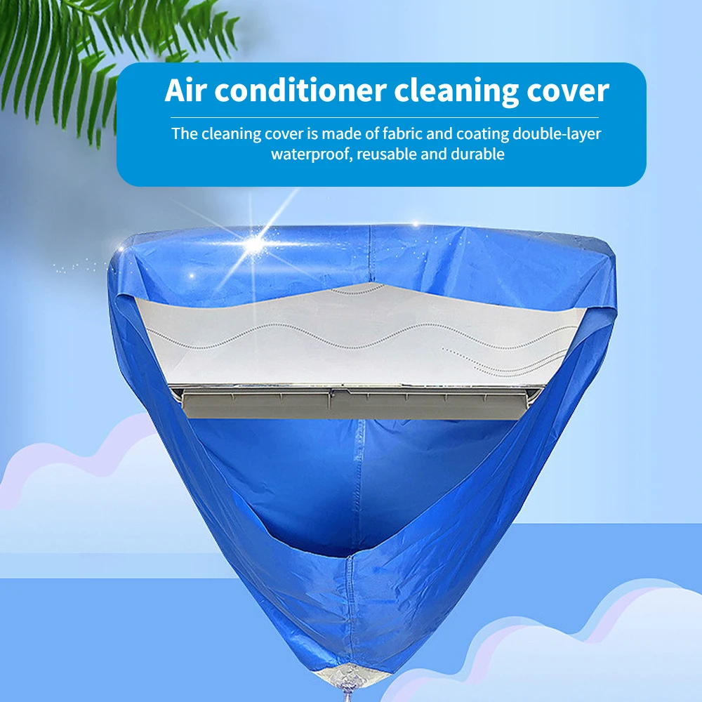 

Air Conditioner Washing Bag Air Conditioner Cover Water-Proof Dust-Proof Protective Cover Cleaning Washing Bag Cover Clean Tool