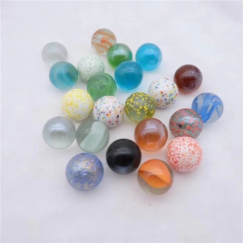 

10/20pcs Glass Ball 16 Mm Cream Console Game Pinball Machine Cattle Small Marbles Pat Toys Parent-child Machine Beads