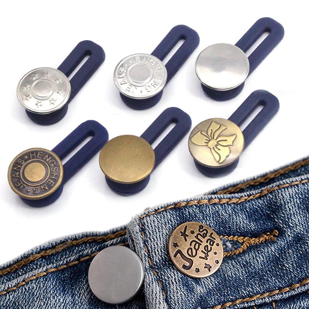 5 шт. съемные джинсовые пуговицы металлические для одежды регулируемые брюки