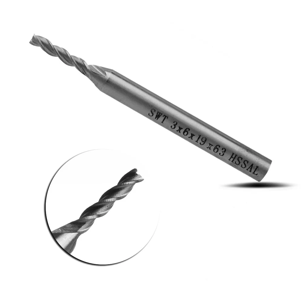 Удлиненная 3 мм Флейта HSS и алюминиевая Концевая фреза с ЧПУ|Фреза| |