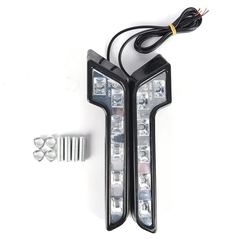 2 X яркий 6LED супер белый Автомобильный фар дальнего света Противотуманные фары 12V