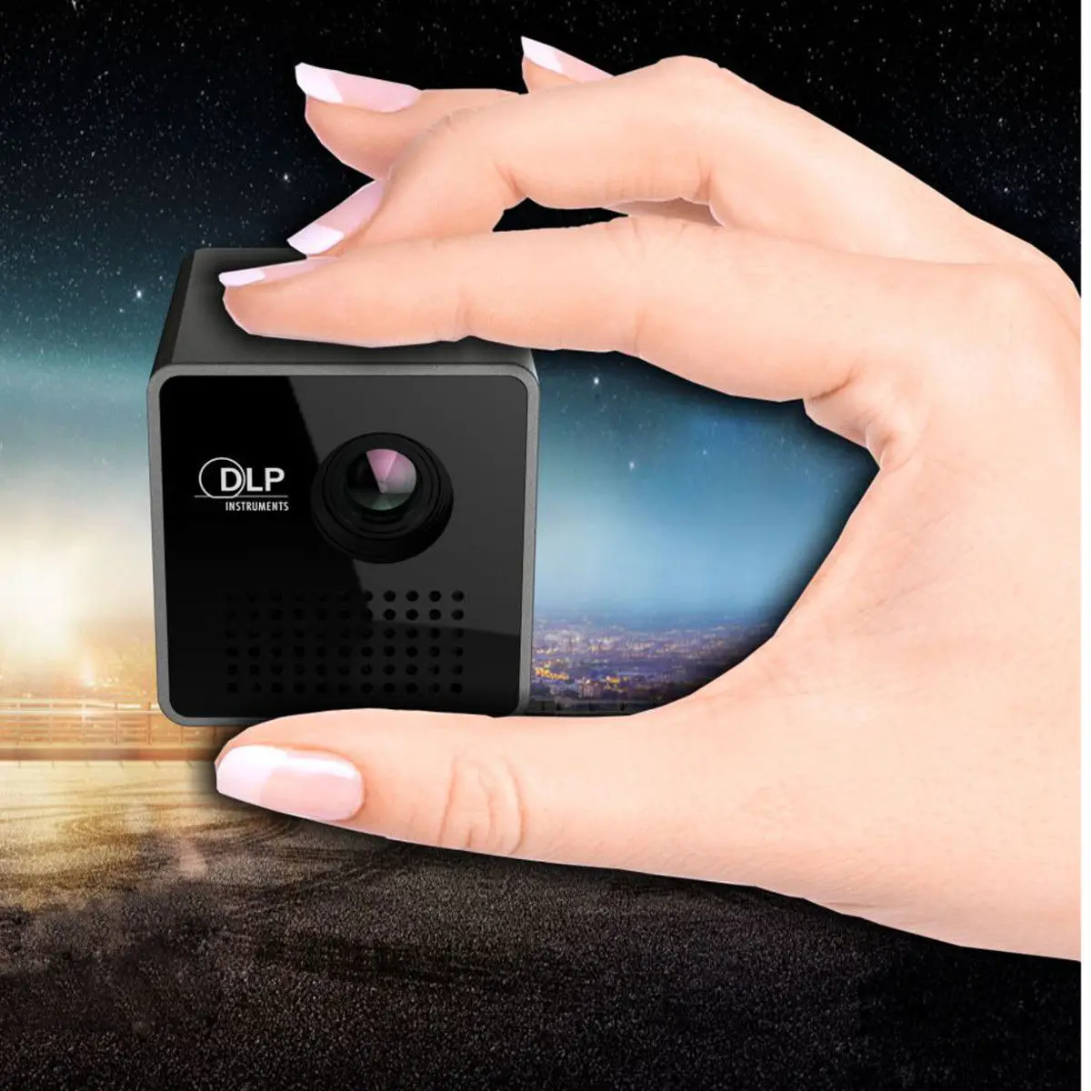 Мини проектор 1080P Беспроводной Wi Fi Мобильный Поддержка Miracast Dlna карманы домашний