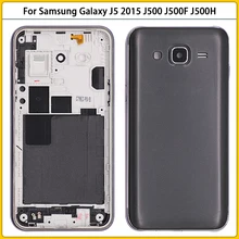 10PCS For Samsung Galaxy J5 J7 2015 J500 J500F J700 J700FN Housing Case Middle Frame Chassis Battery Back Cover Rear Door