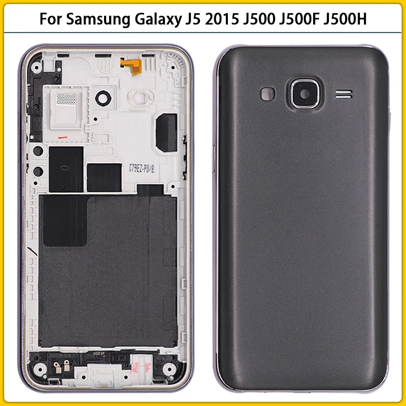 Новый чехол J500 с полным покрытием корпуса для Samsung Galaxy J5 2015 J500F J500H J500FN средняя