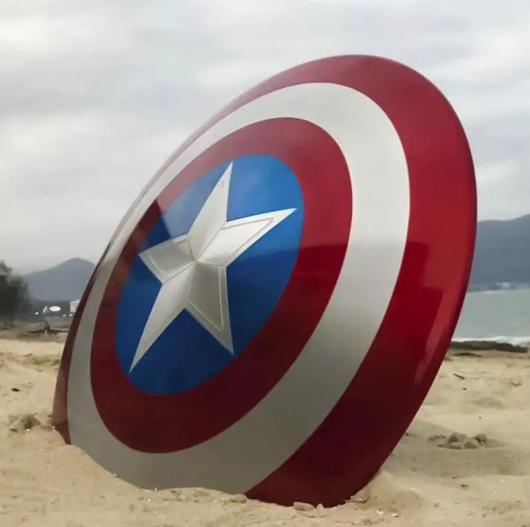 Реквизит для косплея мстители Капитан Америка Щит Steve Rogers 75-летия из сплава