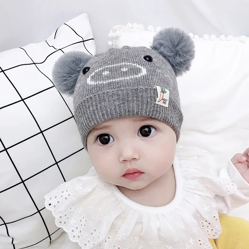 Новая брендовая От 0 до 2 лет детская шапочка шапка для мальчиков зимняя девочек