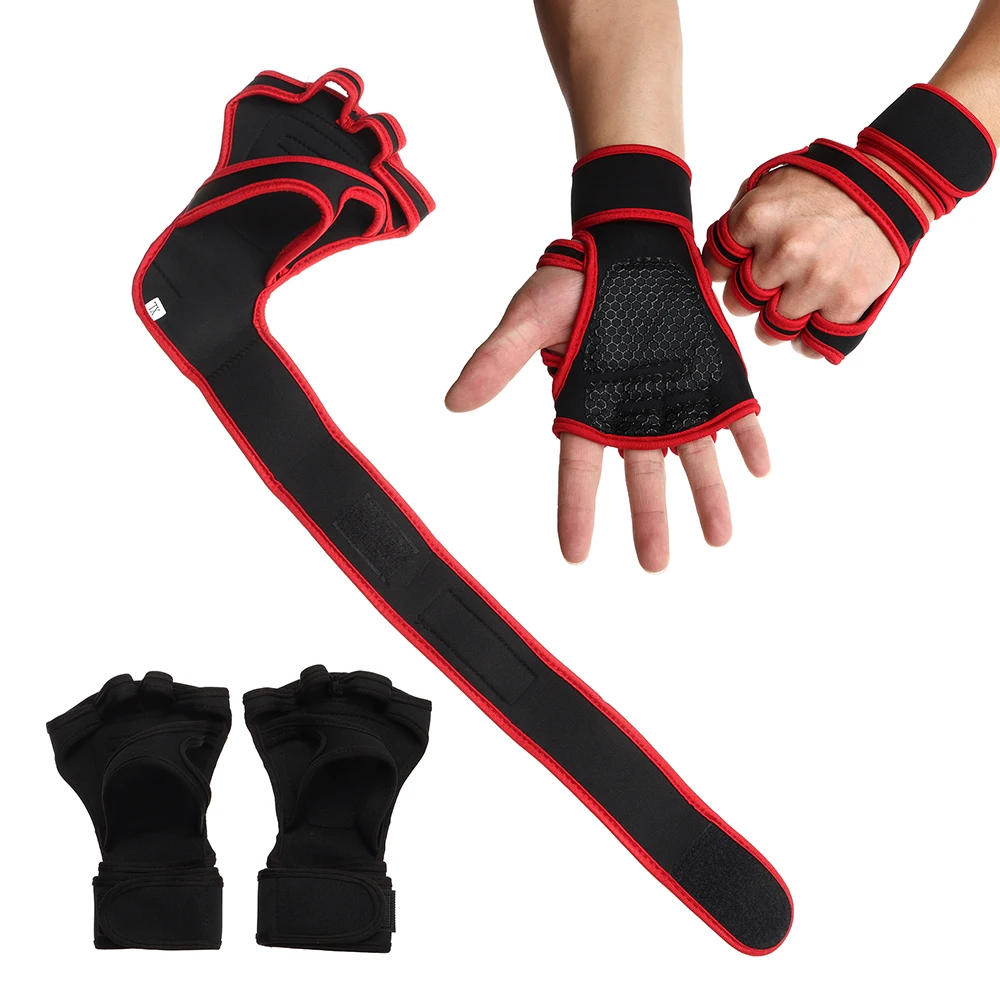 Тренировочные перчатки для тяжелой атлетики женщин и мужчин спортивные фитнеса