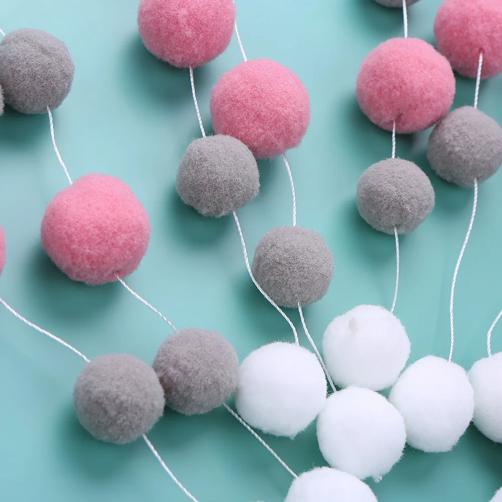 Подвесная деревянная вешалка для детской кроватки с цветным войлочным шерстяным