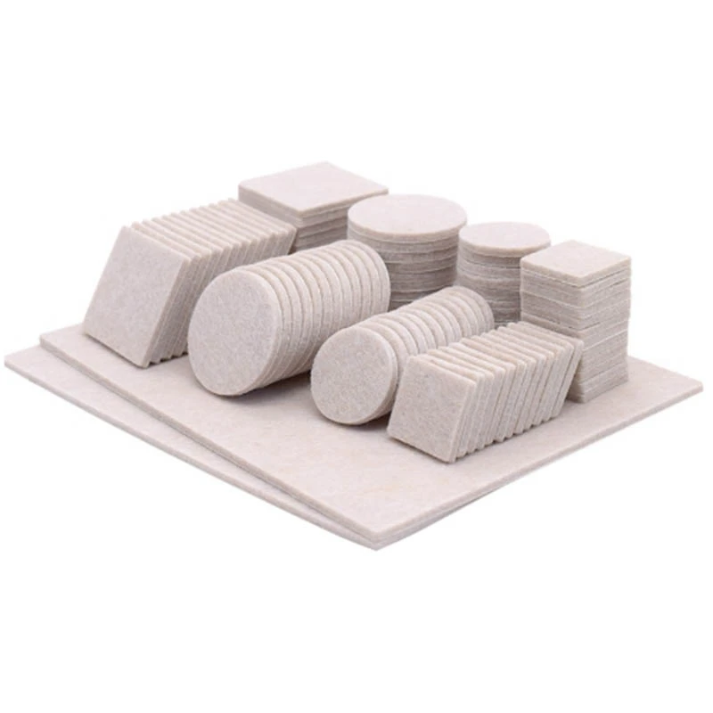 

98 Pieces of Felt Furniture Floor Protection Mats Self-Adhesive Table and Chair Mats Chair Furniture Mute Felt Mat
